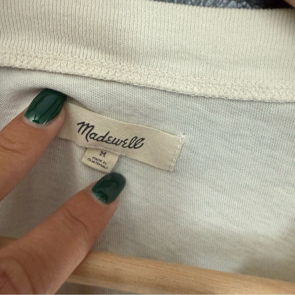 Madewell Women Costal Drive Softfade Oversized Tee Shirt Size Medium - Picture 3 of 5